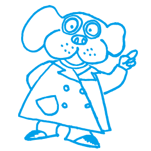 イラスト　ワン博士