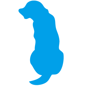 シルエットイラスト　犬